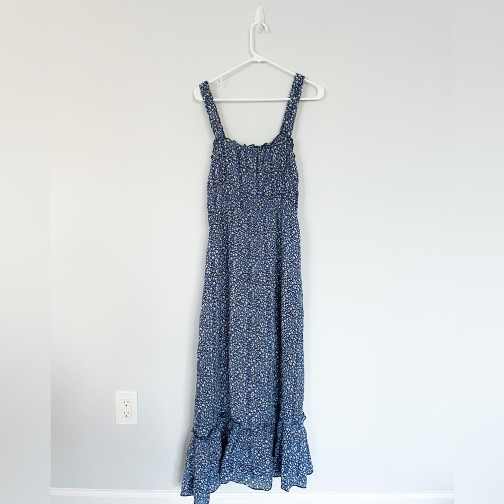 Blue Floral Maxi Dress